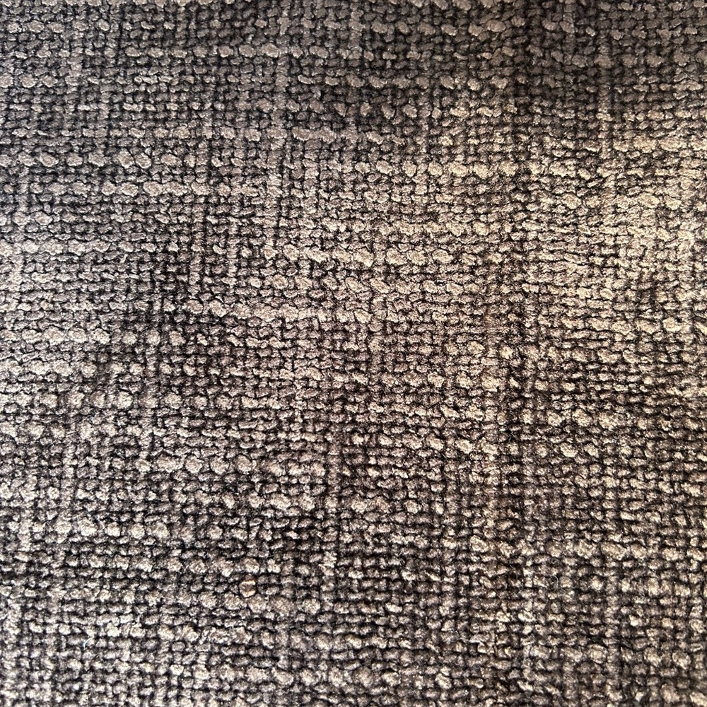 Henredon Vintage Chenille Weave Dark Brown Fabric 47.5” X 58”